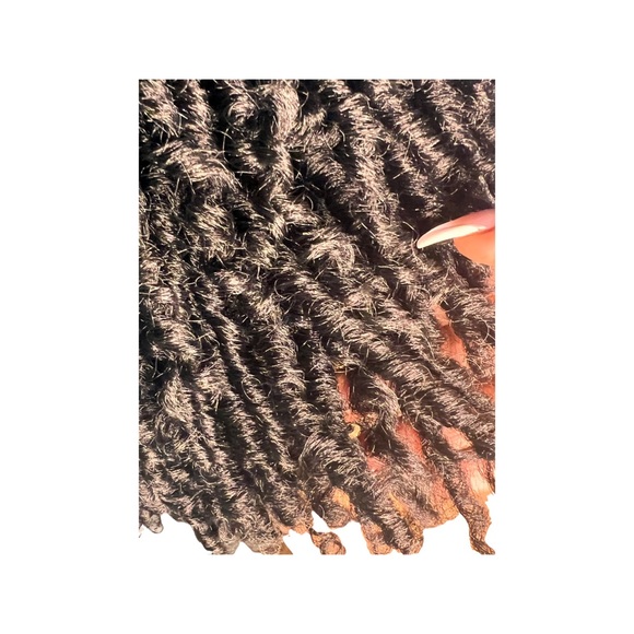 VHC Dreadlock Wig Short Twist Wigs for Women Afro Curly Synthetic Wig (Black) - Picture 5 of 7